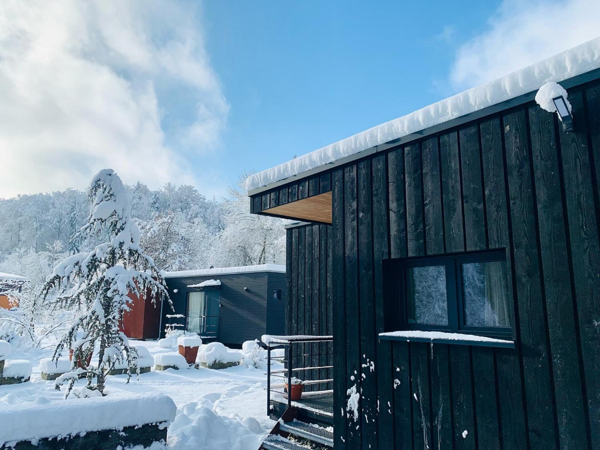 Hjem - Tiny Homes Direkt Am Wald Zwischen Allgaeu & Bodensee Bergatreute Extérieur photo